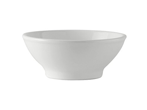 Tuxton BWB-2508 Vitrified China Menudo/Salad Bowl, 25 oz, White (Pack of 12),