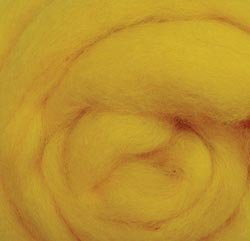 Wistyria Editions Ultra Fine 12" Wool Roving .22 Oz: Yellow