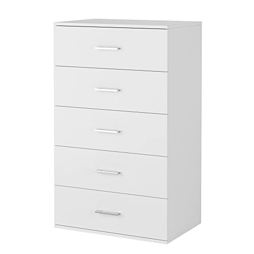 TTVIEW 5 Drawer Dresser Chest, Freestanding Dresser Storage Tower With ...