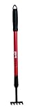 Bond Manufacturing Non Bond LH011 5 Tine Cultivator with Telescopic Handle & Non-Slip Grip, 1 EA, Red