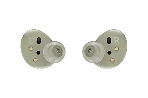 SAMSUNG Galaxy Buds 2 True Wireless Bluetooth Earbuds, Noise Cancelling, Ambient Sound, Lightweight Comfort Fit In Ear, Auto Switch Audio, Long Battery Life, Touch Control US Version, Olive Green