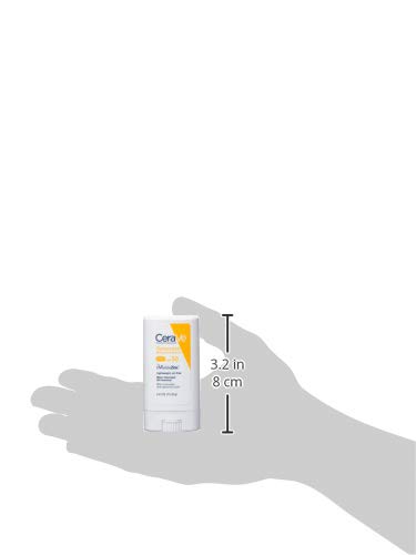 CERAVE SUNSCREEN STICK SPF 50 | 0.47 OUNCE | MINERAL SUNSCREEN FOR KIDS & ADULTS | FRAGRANCE FREE, 0.47 OUNCE