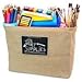 OrganizerLogic Jute Storage Basket, Chalkboard and Non Toxic Chalk Marker included, Customizable Jute Storage Box, Organizing Toys, Shoes, Laundry, Pillows, Blankets, Pet Toys 17 x 13 x 13 Inches
