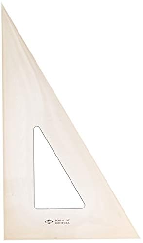 ALVIN - 14 inches Smoke-Tint Acrylic Triangle Ruler 30/60 Degrees ...