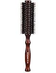 ALLMILL Natural Boar Bristle Round Comb Hair Brush with Ergonomic Natural Wood Handle,2.2 Inch,Styling Essentials for Hair Drying, Styling, Curling