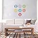7pcs/set Chakras Symbols Removable Vinyl Wall Stickers Mandala Yoga Om Meditation Creative Wall Decals Art Home Decor
