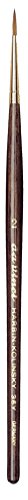 da Vinci Watercolor Series 36Y Paint Brush, Round Harbin Kolinsky Red Sable with Anthracite Hexagonal Handle, Size 2