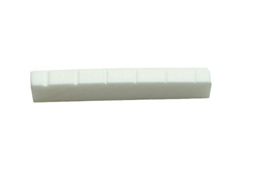 KAISH 43x6x9 Cattle Bone Guitar Nut Real Pure Bone Nut for Acoustic or LP Guitars