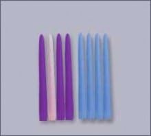 Candle-Advent-10 In Refill Candles 3 Purp/1 Pink
