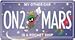 Marvin the Martian ON2 MARS License Plate