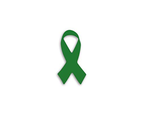Small Green Ribbon Awareness Decal (1 Decal - Retail)