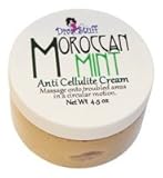 Moroccan Mint Scented Anti Cellulite Cream with Indian Ginseng, Oregano, Horsetail, Juniper Berry, Coffee, Caffeine and More,By Diva Stuff
