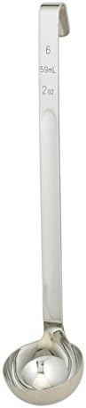 HIC Kitchen Single-Piece Stainless Steel Ladle, 18/8 Stainless Steel, 2.5-Ounce Capacity