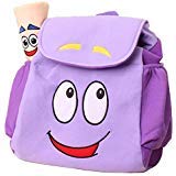 WEN FEIYU Dora Explorer Backpack Rescue Bag with Map,Pre-Kindergarten Dora Backpack Purple