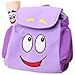 WEN FEIYU Dora Explorer Backpack Rescue Bag with Map,Pre-Kindergarten Dora Backpack Purple