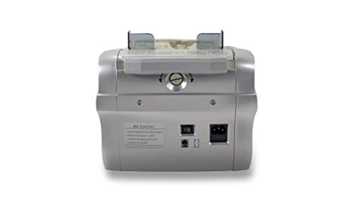 New SILVER by AccuBANKER S2500 Basic Commercial Bill Counter - Convenient Front Loaded Hopper - Count Up to 1,600 Bills/Minute