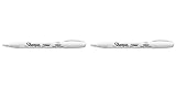 Sharpie SAN35543 Paint Marker, Fine Point, Oil Based, White, 2 Packs