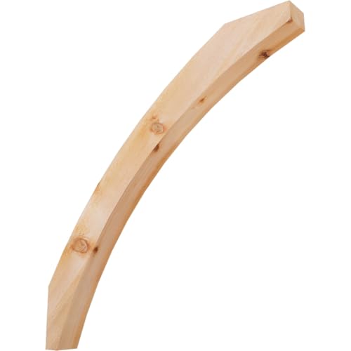 Ekena Millwork BRC04X42X42THR00RWR 4"W x 42"D x 42"H Thorton Rough Sawn Knee Br…