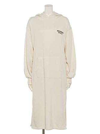 Amazon Ingni イング 裏毛フォトパーカーワンピース アイボリー M