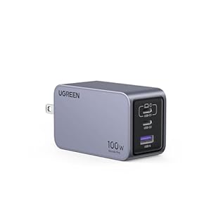 UGREEN Nexode Pro 充電器 100W 3ポート 小型で軽量 PD急速充電器
