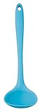 KitchenCraft Colourworks Silicone Ladle, 28 Cm - Blue