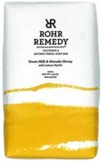 Rohr Remedy Soothing & Antibacterial Soap Bar | Including Goats Milk and Manuka Honey with Lemon Myrtle | Leaving Skin Soft and Nourished | Packed Full of Skin Superfoods | 11.29 Oz