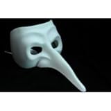 NEW Laser Cut Medieval Plague Doctor Mold Halloween Mask - White