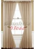 1 X MONAGIFTS 2 PANELS taupe tan sand color Sheer Voile Window Panel curtains 59" WIDTH X 84" LENGTH EACH PANEL