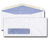 #9 Window Envelope - Blue Inside Tint - 24# White (3 7/8 x 8 7/8) - Window Envelope Series (Box of 500)