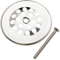 Strainer dome cover, 3" polished chrome