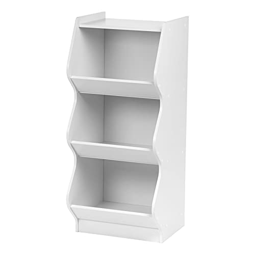 IRIS USA KSBS3WHT 3 Tier Curved Edge Storage Shelf, 3 Shelves, White on Galleon Philippines