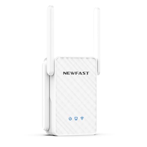 NEWFAST Répéteur WiFi 6 Puissant NF-RE556, Amplificateur WiFi AX3000 Mbps, Port Ethernet Gigabit, Double Bande WiFi Extender Couvre jusqu'à 150 m², Répétiteur WiFi Compatible avec Les Box Internet
