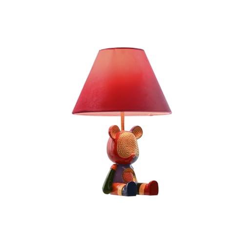LAMPARA SOBREMESA RESINA 26X26X37 MULTICOLOR