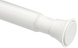 AmazonBasics Tension Shower Doorway Curtain Rod, 54-90", White