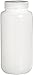 Nalgene 2189-0032 Wide-Mouth Lab Sample Bottle, HDPE, Economy, 1000mL (Case of 24)
