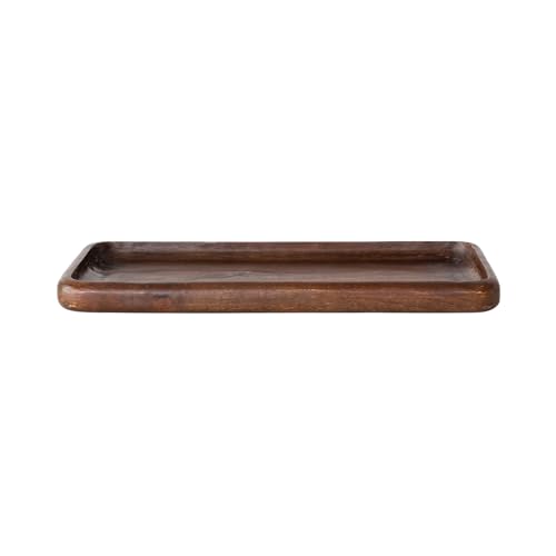 Creative Co-Op Mango Wood Serving Tray, Espresso Finish