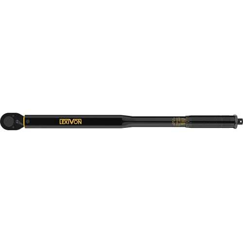 LEXIVON 3/4Inch Drive Click Torque Wrench 30300 FtLb / 40.7406.8 Nm