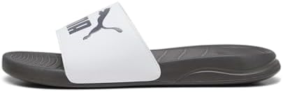 Popcat 20, Chanclas Unisex adulto, Puma White Dark Coal, 43 EU