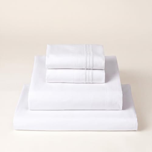 Mellanni Extra Deep King Sheets - 4 PC Iconic Collection Bedding