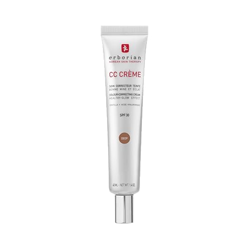 - CC Crème con Centella Asiática - Crema Facial Iluminadora de Alta Definición y Maquillaje - Protección Solar SPF 30 - Cosmética Coreana - Deep 15ml