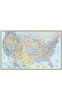 U.S. Map Poster (32 x 50 inches) - Paper: - a QuickStudy Reference