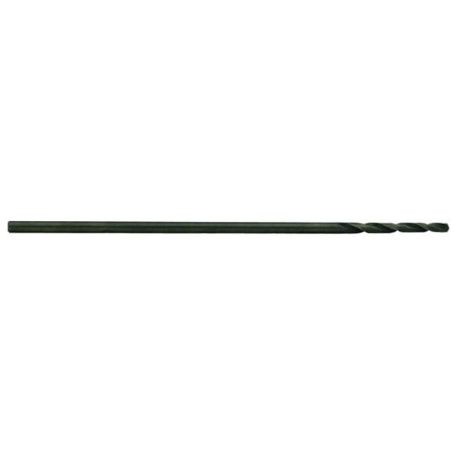 Precision Twist 1813 High Speed Steel Extra Long Length Drill Bit, Uncoated (Bright) Finish, Round Shank, Spiral Flute, 118 Degree Point Angle, 7/16"