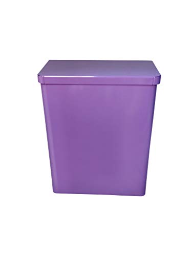 Sanitary Napkin Receptacle, Surface Mount, Steel, 1 gal, Measures: 7 ½ " w x 9 3/4 " H x 4" D (Lavender)