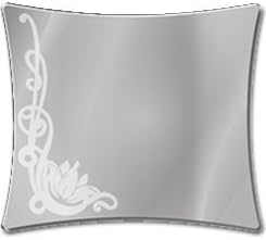 Frosted Vintage Rose Magnetic Mirror