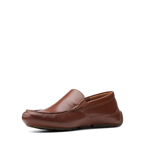 Clarks Markman Plain, Mocassini, Uomo, Marrone (Dark Tan Lea), 39.5 EU