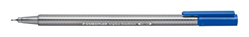 Staedtler Triplus Fineline 334Â â€“Â Superfine Tip 0.3Â mm Bleu Delft