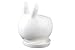 NCYP Indoor White Ceramic Flower Pot Garden Tabletop Kawaii Small Miniature Rabbit Bunny Planter Pot for Succulent Cactis with Tray 3.93 inches Sculpture (No Plants)