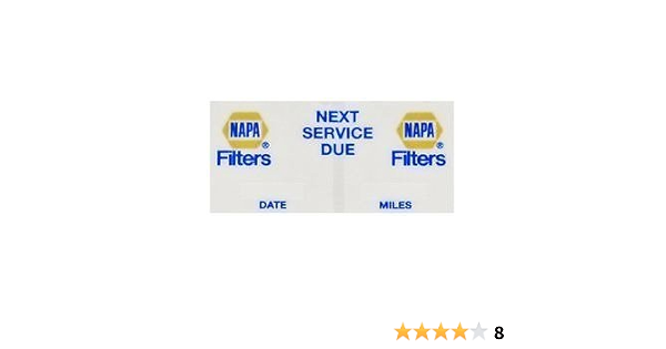 Amazon Com Napa Mm03 Gold Oil Change Next Service Due Decals 200pk Automotive Amazon Com Napa Mm03 Gold Oil Change Next Service Due Decals 200pk Automotive