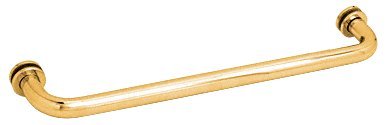 C.R. LAURENCE SDTBS18GP CRL Gold Plated 18" Single-Sided Towel Bar for Glass