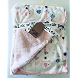 Chick Pea Pink Elephant/Giraffe/Flowers/Butterflies Baby Blanket